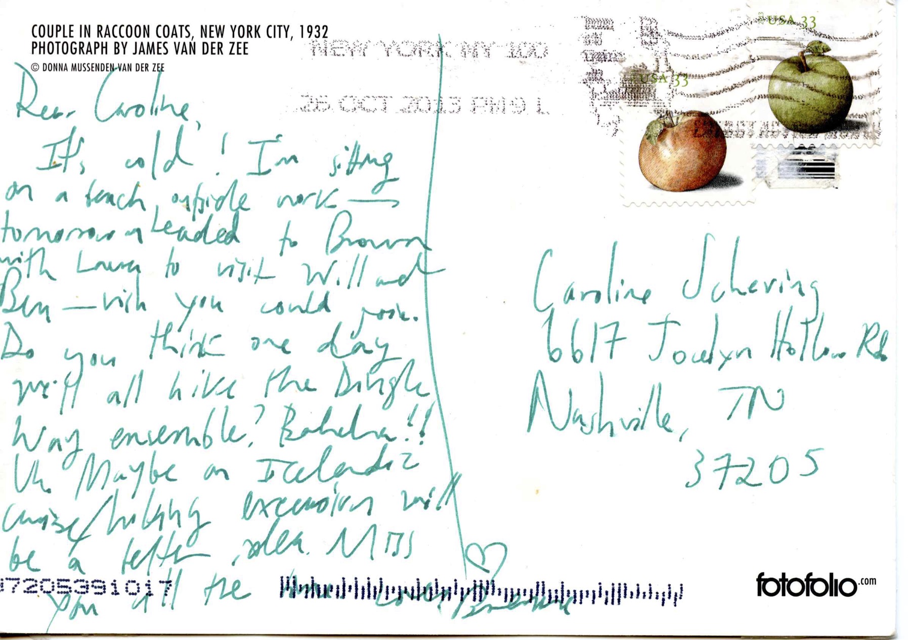 Couple in Raccoon Coats