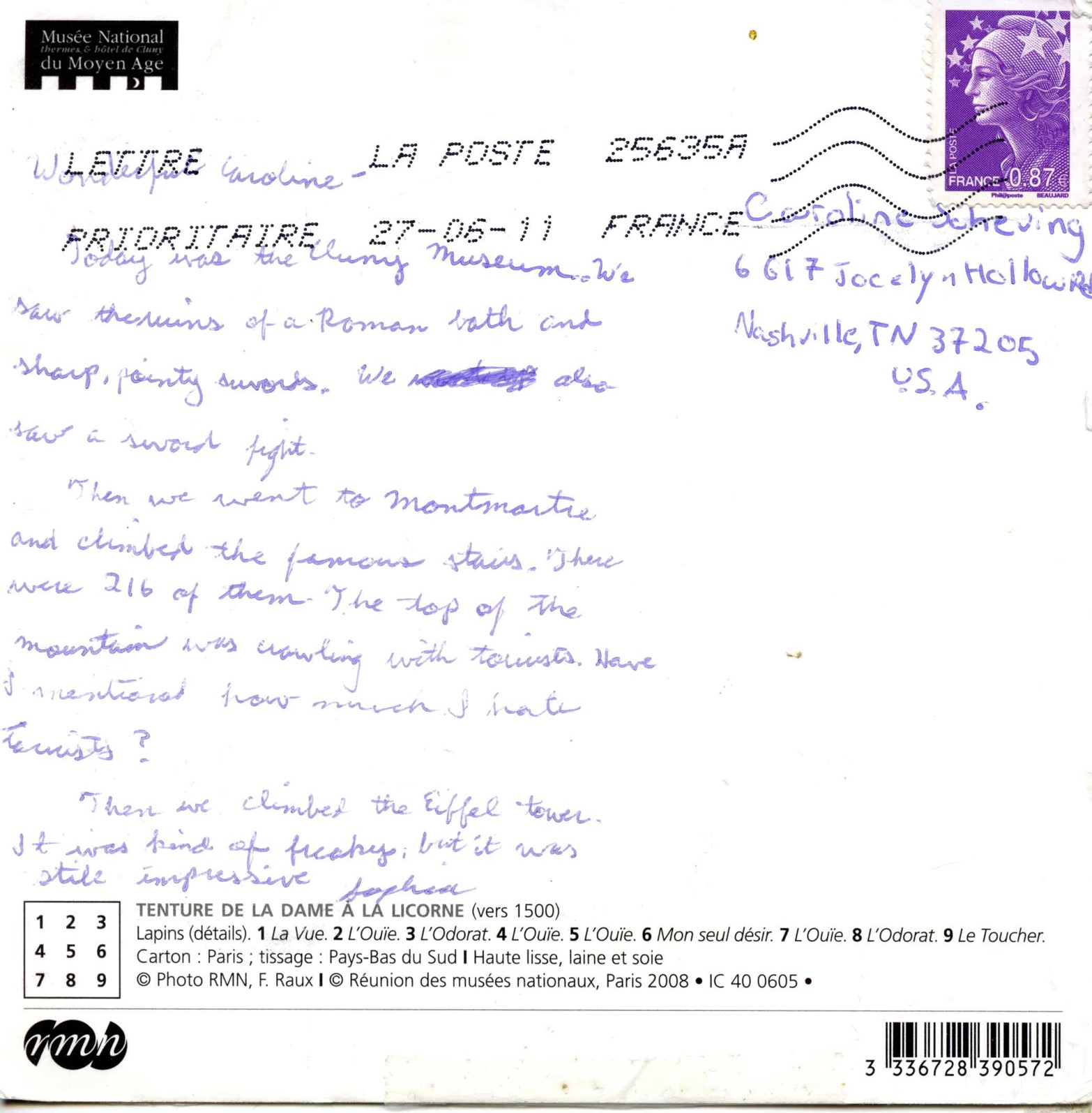 Tenture de la Dame à la Licorne